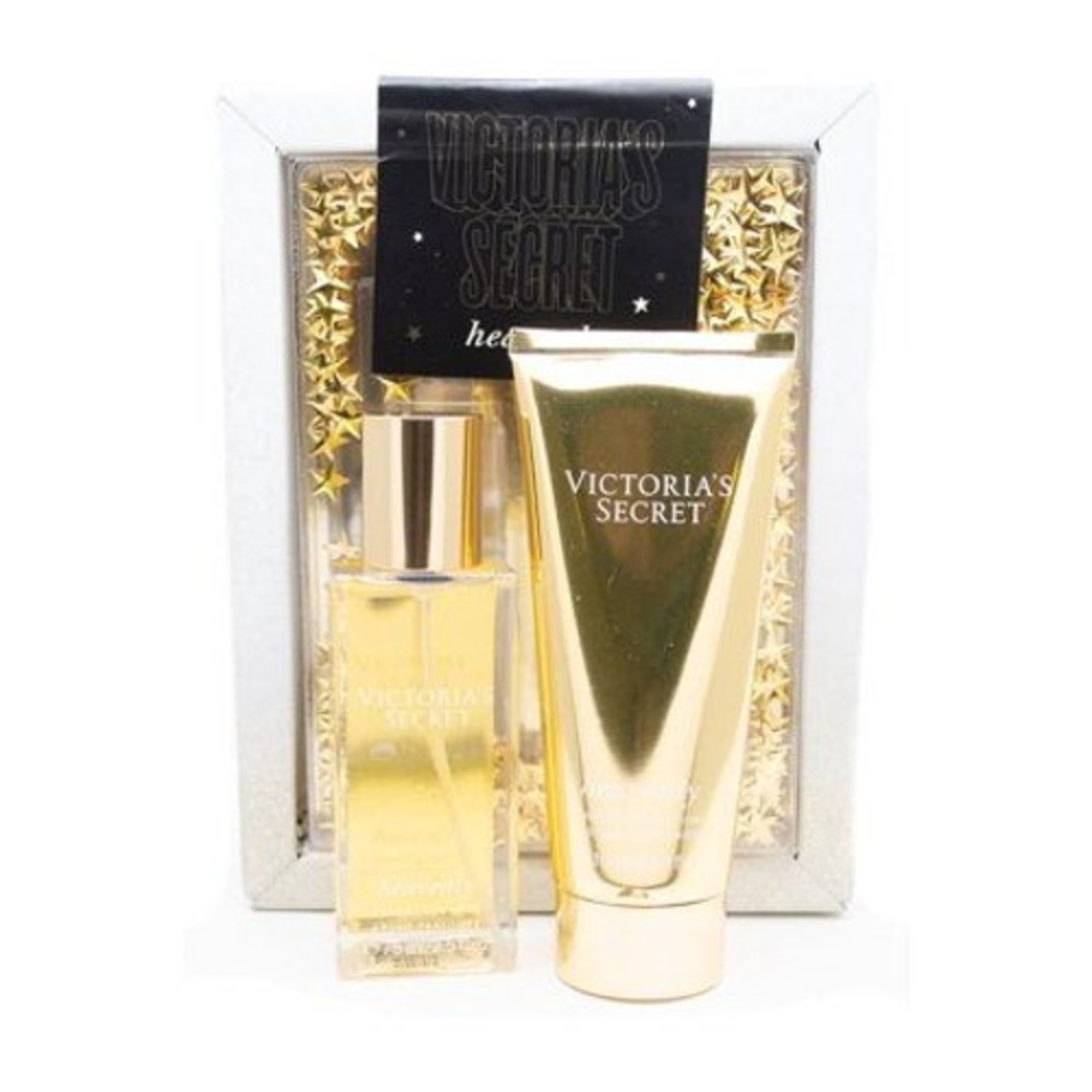 Victoria's Secret Heavenly Set Women OS Gold  Fragrance Mist and Lotion Gift